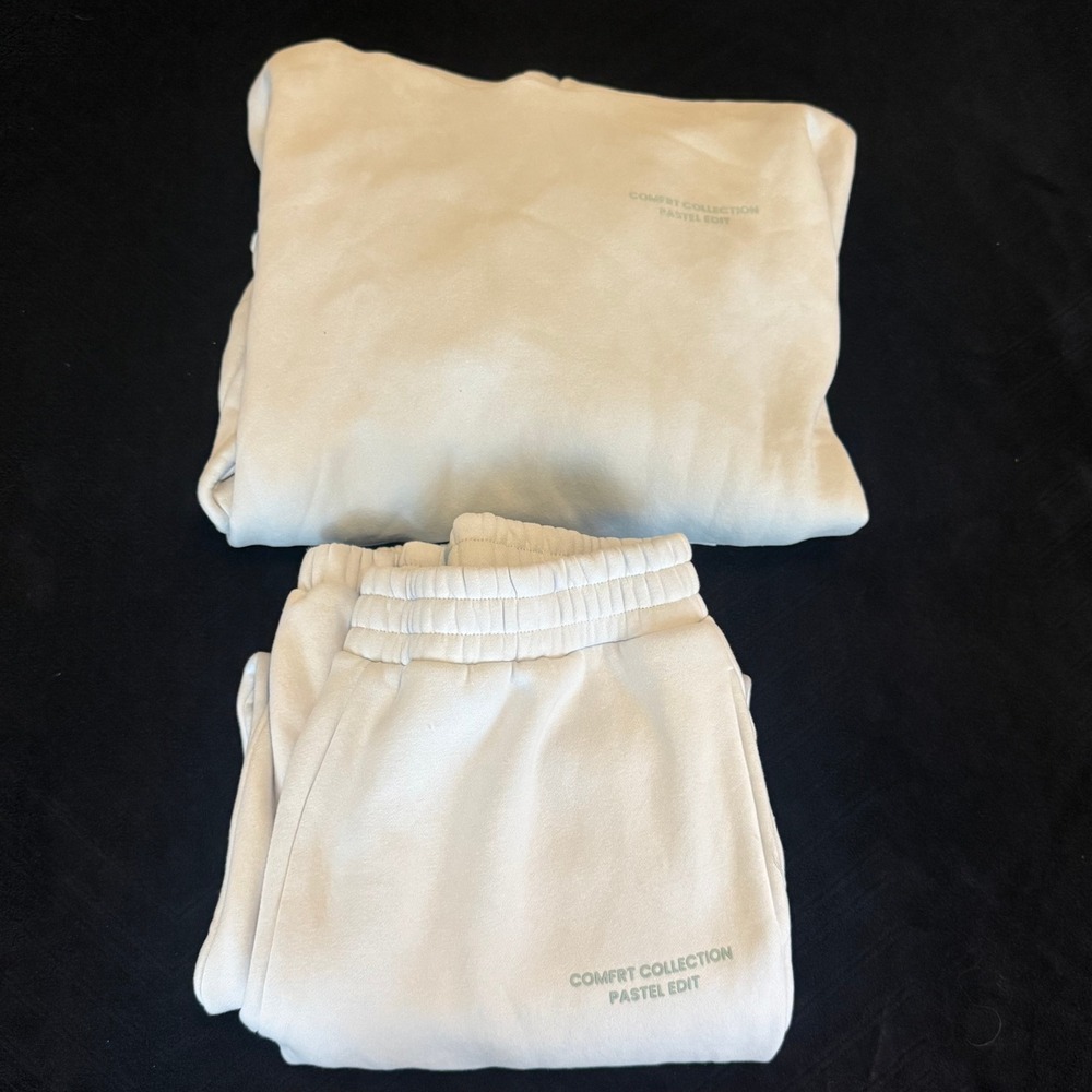 Comfrt Collection Pastel Edit Hoodie and Joggers Set Baby Blue Loungewear XL